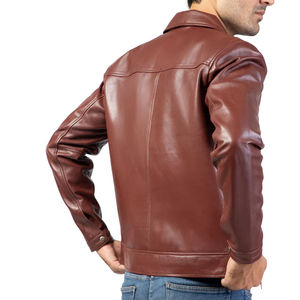 Otoño Invierno chaqueta de cuero de moda para hombre Casual bordado suelto mejor precio moda personalizada de Pakistán - Product Image 4