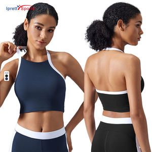 <span class=keywords><strong>Seyx</strong></span> Running Fitness Femmes Halter Sport Soutien-Gorge Antichoc Rembourré Entraînement Yoga Crop Tops Réservoirs avec Coussinets Intégrés - Product Image 1