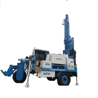 Machine de forage de puits d'eau hydraulique montée sur chariot de haute qualité PRL PDTHR 150-300 mètres, puissance 17 kW, diamètre de forage max. 100 mm