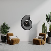 Jam Dinding Logam Jarum Kuarsa Abstrak Elegan Tanpa Suara Tik-tok Desain Modern untuk Kantor dan Ruang Tamu dengan Harga Grosir
