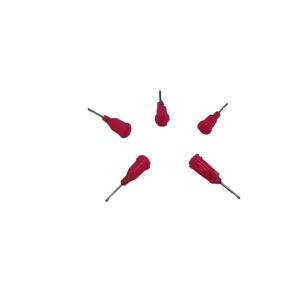 Agujas de Jeringas Dispensadoras de Adhesivo de Polipropileno Rojo de 0.5 Pulgadas y 20GA, Estilo Nordson, para Dispensación Automática, Fáciles de Operar - Product Image 1