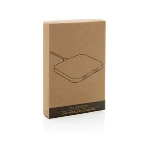 Caricabatterie Wireless 10W Eco-Friendly in Bambù FSC, Gadget Promozionali, Power Bank - Product Image 5
