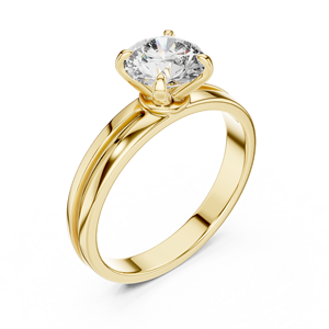 Vente en gros 2ct Lab Grown Diamond Ring | Or 18K | EF VS1-2 | Conception à 4 griffes | Bande de mariage de bijoux personnalisable - Product Image 6
