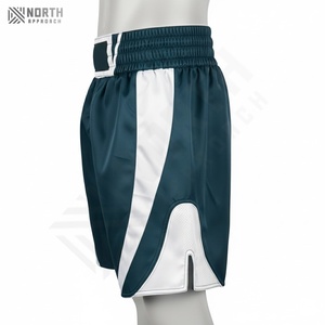 กางเกงมวยสำหรับผู้ชายกางเกงขาสั้น MMA สำหรับฝึกซ้อมและแข่งขันการพิมพ์ซับลิเมชันออกแบบได้ตามต้องการ - Product Image 4