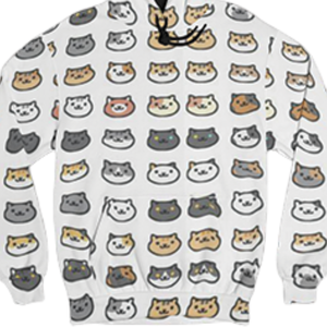 Sudadera con capucha con estampado de gato bonito para mujer y hombre, sudadera con patrón de animales de dibujos animados, Jersey informal a la moda, ropa de calle, sudaderas con capucha, nueva moda - Product Image 6