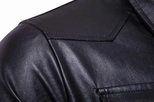 Chaquetas de cuero de invierno de moda para hombres de alta calidad para hombres Chaquetas de cuero personalizadas 2026 - Product Image 4