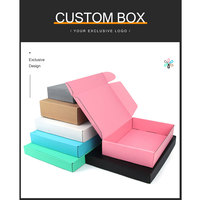 Carton en papier kraft 3 couches de 2 mm d'épaisseur, taille personnalisée, logo en relief, pelliculage mat, revêtement UV, matériau recyclé, vente en gros