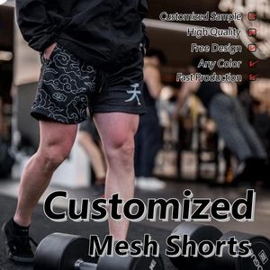 Short de basket-ball de style street pour hommes, personnalisé, double couche, 5 pouces, tout numérique, respirant, vente en gros OEM - Product Image 2