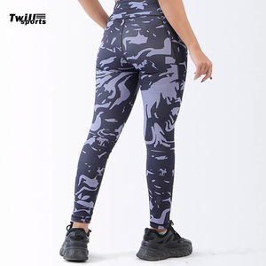 2025 Top Selling Casual High Waist Butt Lift Workout Running Yoga Pants Breathable V-Shape <b>Tight</b> Gym Yoga Leggings for <b>Winter</b> - Product Image 2