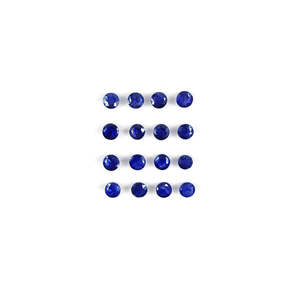 Saphirs bleus naturels de haute qualité de Bangkok, taille brillante, ronds calibrés de 3 mm et 4 mm, provenant de pierres précieuses naturelles - Product Image 2