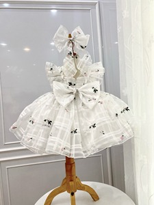 Directo Vietnam ODM alta calidad lindo vestido de princesa para niñas nuevo vestido de malla 3D Halter estilo occidental capas niños más - Product Image 6