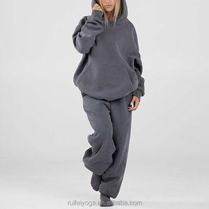 Unisex 100% Cotton <b>Bulk</b> Hoodie High Quality Heavyweight French <b>Terry</b> Cotton Blend Custom Logo Plain Oversized Tracksuit for - Product Image 6