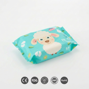 Lingettes humides pour bébé, 24 unités, hypoallergéniques, sans alcool, pour le soin de la peau, le nettoyage des mains et de la bouche - Product Image 5