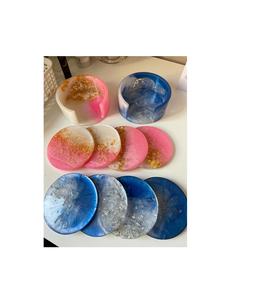 Posavasos de Resina Moderna de 5 mm Resistente al Calor, Protección de Superficie Duradera, Perfecto para Uso Diario en Mesa, Diseño Artístico Elegante - Product Image 2