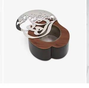 กระถางธูปโลหะและไม้หรูหราที่มีดีไซน์สไตล์อาหรับที่น่าดึงดูด - Product Image 5