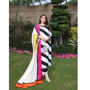 NUEVO VESTIDO PAKISTANI ELEGANTE VENTA CALIENTE READY MADE SHALWAR KAMEEZ VESTIDO DE INVIERNO CON MANGO DE LANA BORDADO MUJERES CON ESTILO - Product Image 4