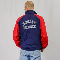 Veste de safari vintage pour homme OEM, style années 80-90, rétro, imperméable, respirante, épaisse, coupe-vent, grande taille, fermeture éclair, imprimée, softshell