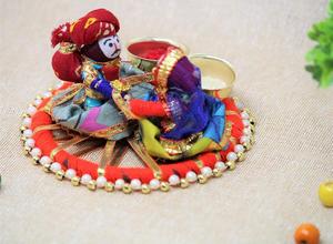 กล่องใส่ของตกแต่งเจ้าสาวทำจากไม้ทาสีด้วยมือสไตล์อินเดีย - Product Image 2