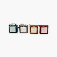 Nouveaux boutons poussoirs carrés avec lumières LED et micro-interrupteur en plastique pour accessoires de machines de divertissement, ensemble rouge, blanc, jaune, vert