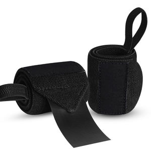 Correas de Muñeca Ajustables de Algodón para Levantamiento de Pesas con Logotipo Personalizado - Product Image 1