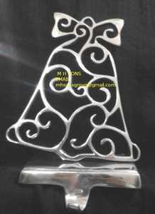 Support de chaussette de Noël en métal de luxe, support de cheminée pour la décoration des fêtes et des vacances à prix avantageux - Product Image 4