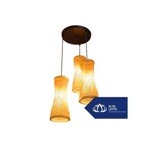 Lampe en bambou de haute qualité, utilisée pour l'éclairage des cafés et la présentation d'espace, pour la vente en gros au Vietnam - Product Image 1