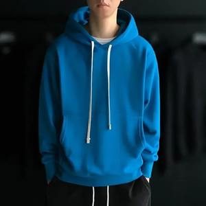 Sweat à capuche de luxe surdimensionné en éponge française Sweats à capuche unisexe Hip Hop vierge poids lourd avec logo personnalisé imprimé Streetwear pour hommes - Product Image 6