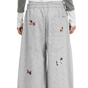 Venta Directa de Fábrica Pantalones Deportivos para Mujer Más Vendidos con Hermoso Bordado y Corte Holgado para Comodidad Diaria - Product Image 5