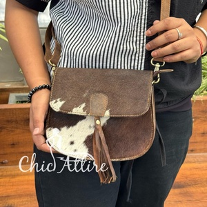 ODM OEM New Arrival Professional Women Cowhide Leather Flap Crossbody Bag with Detachable Strap Genuine Leather Shoulder <b>Handbag</b> - Product Image 1