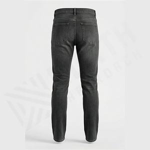 Pantalon en jean baggy streetwear pour homme, coupe ample surdimensionnée vintage, style skate, taille mi-haute, couleur délavée personnalisée, taille plus - Product Image 2