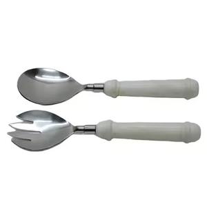 Couverts de cuisine au design moderne avec manche en bois Outils pour salade Ustensiles de table Cuisine - Product Image 2