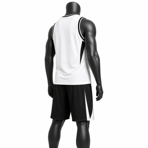 Uniforme de baloncesto de malla transpirable con diseño propio a precio económico, jersey deportivo sublimado para equipo, en venta. - Product Image 3