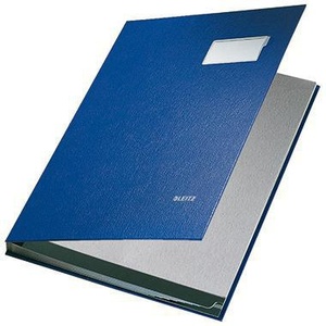 Carpeta Leitz Signature DIN A4, Cartón Gris 90% Reciclado, Azul Grisáceo, 10 Compartimentos, Accesorios para Archivadores - Product Image 1