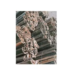 Gran tamaño agricultura medio poste de bambú gran listón de bambú split moso férula de bambú/bambú dividido verde/amarillo - Product Image 1