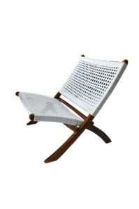SOLOBEAT Eco-Friendly Handmade Modern Teak Wood & Synthetic Rattan <b>Lounge</b> <b>Chair</b> for <b>Outdoor</b> Living Room Apartment & Dining Use - Product Image 4