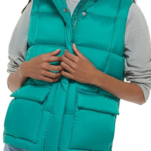 เสื้อแจ็คเก็ตทรงพองแขนกุดสำหรับผู้หญิงเสื้อแจ็คเก็ตมีฟองกันน้ำสำหรับฤดูหนาวโลโก้ที่กำหนดเอง - Product Image 5