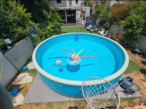 <span class=keywords><strong>Piscine</strong></span> gonflable pour enfants <span class=keywords><strong>de</strong></span> haute qualité en PVC, forme ronde, durable, avec technologie Drop Stitch - Product Image 4