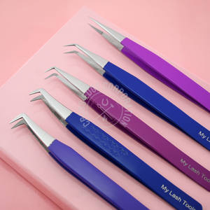 Ready Stock Eyelash Extension Tweezers Fiber Grip Lash Tweezer Pointed Tip Straight Isolation Individual Extensions - Product Image 1