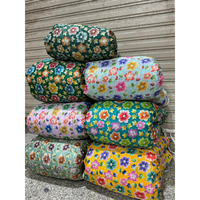 Tissu textile non tissé personnalisé brodé Fandy Fabrics pour mariage, respirant, antistatique, anti-déchirure, avec motifs floraux et perles, pour garçons et filles