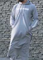 Djellaba Ramadan, Abayas de l'Aïd, Kaftan de prière, Abaya ouverte pour hommes musulmans, Cardigan arabe turc, Robe, Jubba, Thobe, Dishdasha islamique, Maroc