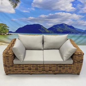 Luxury Solid Wood Outdoor <b>Sofa</b> Set Weatherproof Hotel Open Air <b>Garden</b> Lounge Sectional Couch Premium Villa Courtyard Furniture - Product Image 3
