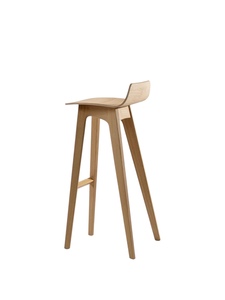 Chaise de bar en bois de teck minimaliste moderne pour l'intérieur et l'extérieur pour restaurant, café, villa-meubles de maison au design traditionnel - Product Image 3