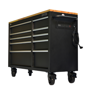 Armoire à outils 132cm 10 tiroirs armoire de rangement d'outils pour mécanicien Garage industrie entrepôt acier inoxydable OEM Support atelier - Product Image 2