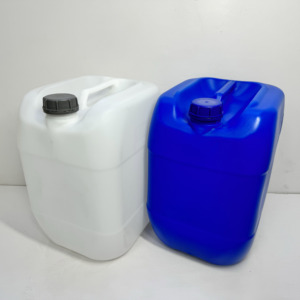 Tonneau en <span class=keywords><strong>plastique</strong></span> 30L Jerrycan carré blanc HDPE Tambour chimique de 30 litres avec couvercle et poignée Moulage par soufflage 30 kg Conteneur seau - Product Image 6
