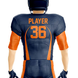 Haut d'équipe numéroté en maillot de football américain en polyester 100% avec caractéristique respirante à manches courtes - Product Image 6