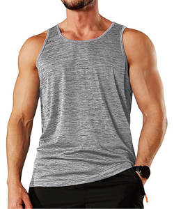 เสื้อแขนกุดสำหรับผู้ชาย, เสื้อกีฬาแขนกุดแห้งเร็วแบบลำลองสำหรับเล่นกีฬาเพาะกาย - Product Image 1