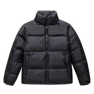 Doudoune noire de haute qualité pour hommes Manteau à bulles d'hiver avec motif de camouflage Style formel - Product Image 6