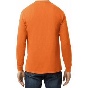 Camiseta de Hombre de Cuello Redondo, Diseño Sólido, Manga Larga, Talla Grande, 260 Gramos - Product Image 3