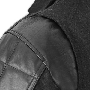 Veste en cuir de mouton de motard de style nouveau avec fermeture éclair personnalisée, prix de gros, fermeture éclair imperméable, vestes en cuir - Product Image 6