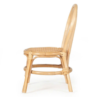 Chaise enfant moderne en rotin avec oreilles de lapin, écologique, tressée à la main, empilable, mobilier bébé fabriqué au Vietnam, vente directe d'usine
